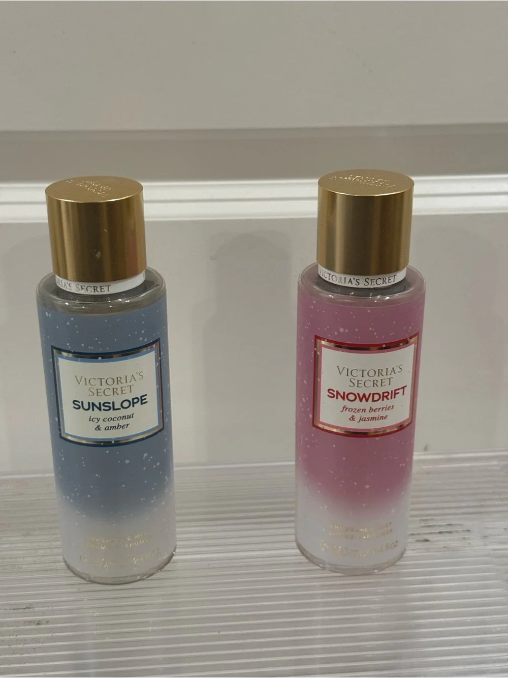 NEW Victoria's Secret Sunslope & Snowdrift Body Mist Duo